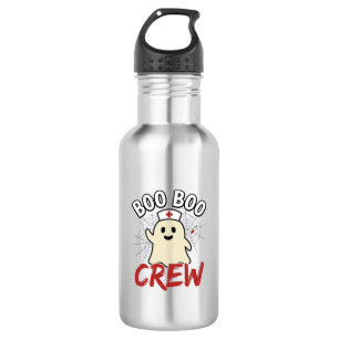 Boo Boo Crew Halloween Krankenschwester Geist Vint Edelstahlflasche