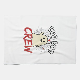 Boo Boo Crew Halloween Krankenschwester Geist Vint Geschirrtuch