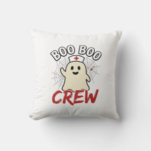 Boo Boo Crew Halloween Krankenschwester Geist Vint Kissen