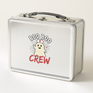 Boo Boo Crew Halloween Krankenschwester Geist Vint Metall Brotdose