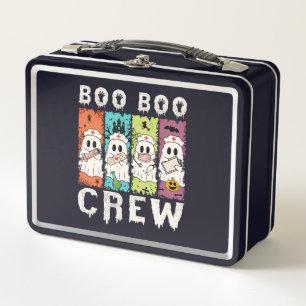 Boo Boo Crew Halloween Krankenschwester Metall Brotdose