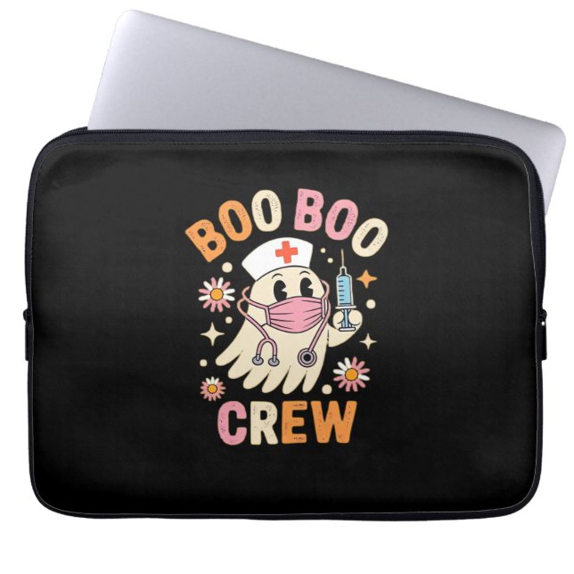 Boo Boo Crew Halloween Nurse Essential T - Shirt Laptopschutzhülle (Vorderseite)