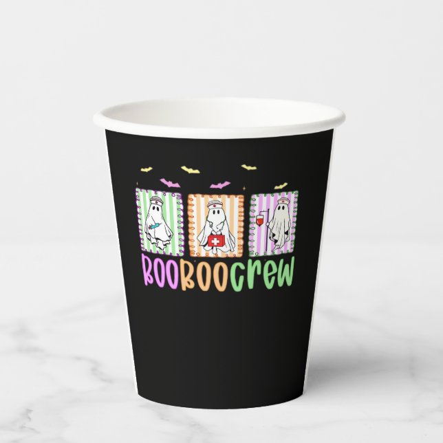 Boo Boo Crew Halloween Nurse Essential T - Shirt Pappbecher (Vorderseite)