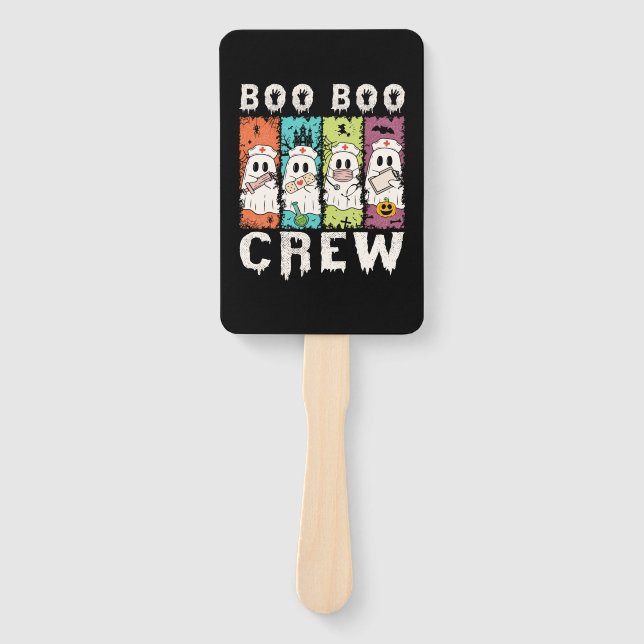 Boo Boo Crew Halloween Nurse Fächer (Vorderseite)