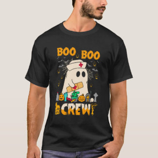Boo Boo Crew Halloween Nurse Funny Halloween Niedl T-Shirt