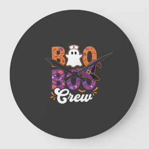 Boo Boo Crew Halloween-Nurse-Geister-Design Große Wanduhr