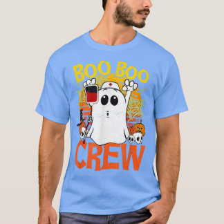 Boo Boo Crew Halloween Nurse Rn Ghost Pumpkin Boys T-Shirt