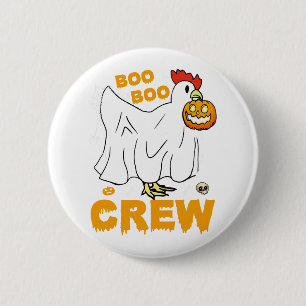 Boo-Boo-Crew-Hühnchen-Hähnchen Button