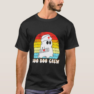 Boo Boo Crew Krankenschwester Geist Lustiges Hallo T-Shirt