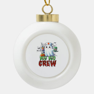 Boo Boo Crew Krankenschwester Halloween Geist Lust Keramik Kugel-Ornament