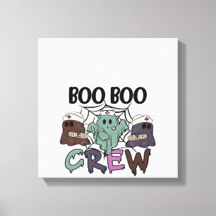 Boo Boo Crew Krankenschwester Halloween Geist Lust Leinwanddruck