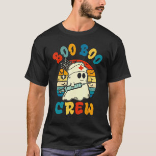 Boo Boo Crew Krankenschwester Lustiger Geist Fraue T-Shirt