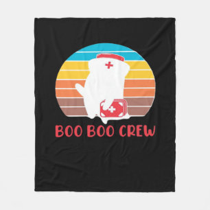 Boo Boo Crew Krankenschwester Lustiger Geist Hallo Fleecedecke