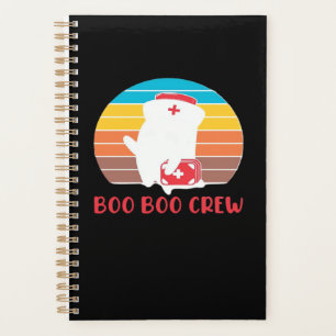 Boo Boo Crew Krankenschwester Lustiger Geist Hallo Planer
