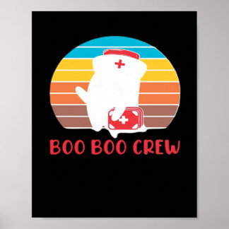 Boo Boo Crew Krankenschwester Lustiger Geist Hallo Poster