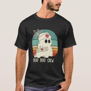 Boo Boo Crew Krankenschwester Lustiger Geist Hallo T-Shirt