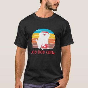 Boo Boo Crew Krankenschwester Lustiger Geist Hallo T-Shirt