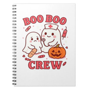 Boo Boo Crew Krankenschwester Lustiger Halloween-G Notizblock