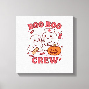 Boo Boo Crew Krankenschwester Lustiges Halloween-G Leinwanddruck