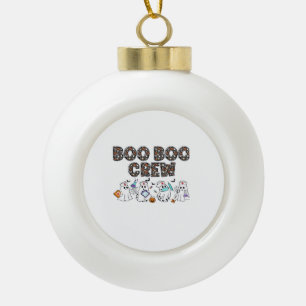 Boo Boo Crew � Lustige Halloween-Nurse-Geister Med Keramik Kugel-Ornament