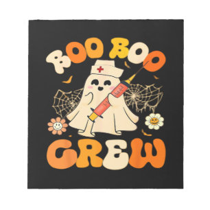 Boo Boo Crew Lustiger Geist Für Krankenschwester, Notizblock