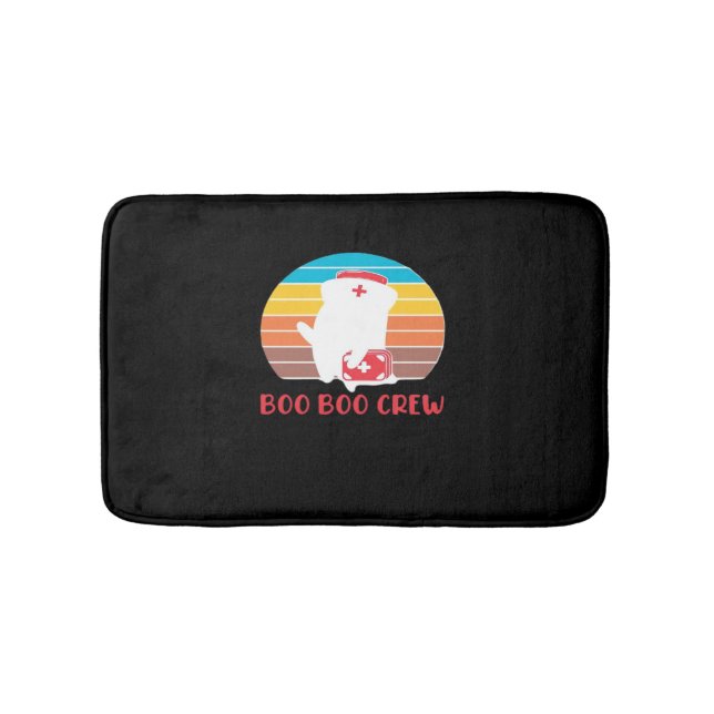 Boo Boo Crew Nurse Funny Ghost Halloween Classic T Badematte (Vorderseite)