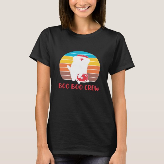 Boo Boo Crew Nurse Funny Ghost Halloween Classic T T-Shirt (Vorderseite)