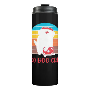 Boo Boo Crew Nurse Funny Ghost Halloween Classic T Thermosbecher