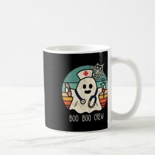 Boo Boo Crew Nurse Funny Ghost Women Halloween Cos Kaffeetasse