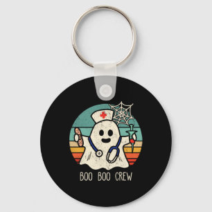 Boo Boo Crew Nurse Funny Ghost Women Halloween Cos Schlüsselanhänger