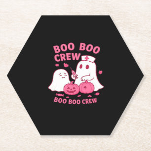 Boo Boo Crew Nurse Funny Halloween Ghost Nurse Gir Untersetzer