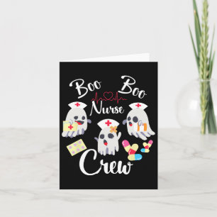 Boo Boo Crew Nurse Ghost Kostüm Funny Halloween G Karte