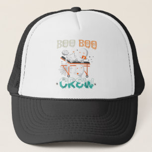 Boo boo Crew Nurse Halloween Ghost Kostüm Matchin Truckerkappe