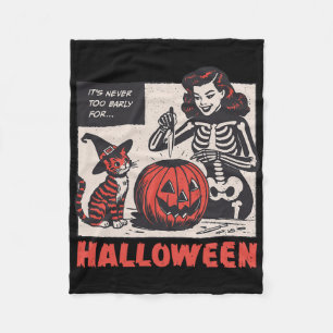 Boo Boo Crew Nurse Halloween Ghost Skelett Kranken Fleecedecke