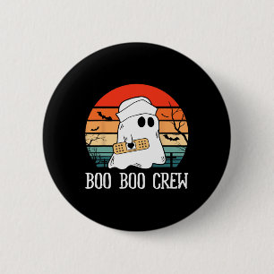 Boo Boo Crew Nurse Halloween Krankenschwester für Button