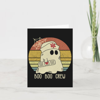 Boo Boo Crew Nurse Halloween Krankenschwester für  Karte