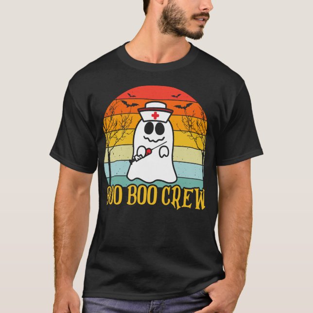 Boo Boo Crew Nurse Halloween T-Shirt (Vorderseite)