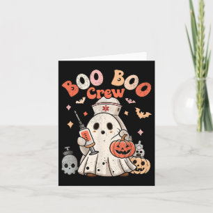 Boo Boo Crew Nurse Medical Halloween Costume Karte