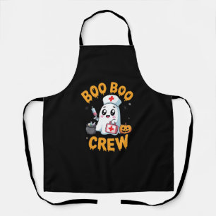 Boo Boo Crew Nurse Niedlich Ghost Halloween Pflege Schürze