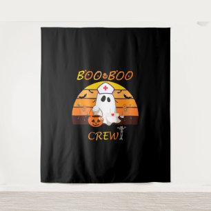 Boo Boo Crew Nurse Shirts Halloween Nurse Shirt Wandteppich