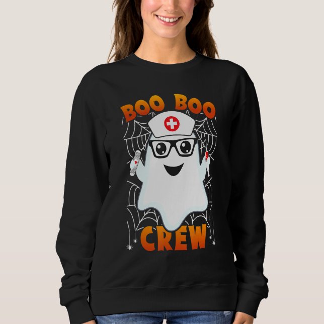 Boo Boo Crew Nursing Halloween Sweatshirt (Vorderseite)