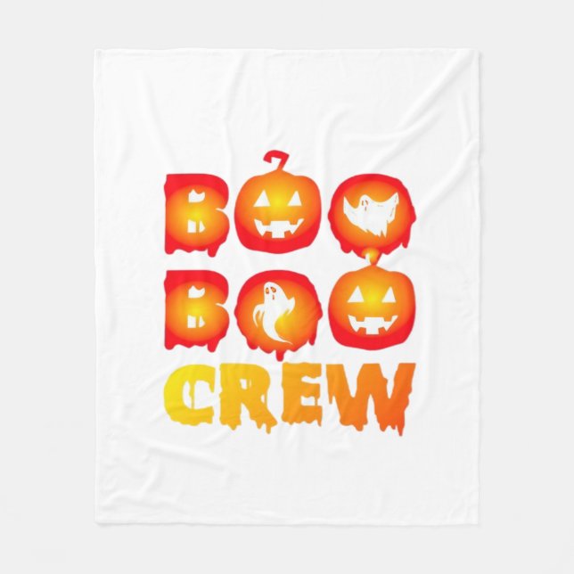 Boo Boo Crew Oversifizierter T - Shirt Fleecedecke (Vorderseite)