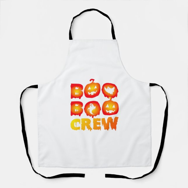 Boo Boo Crew Oversifizierter T - Shirt Schürze (Vorderseite)