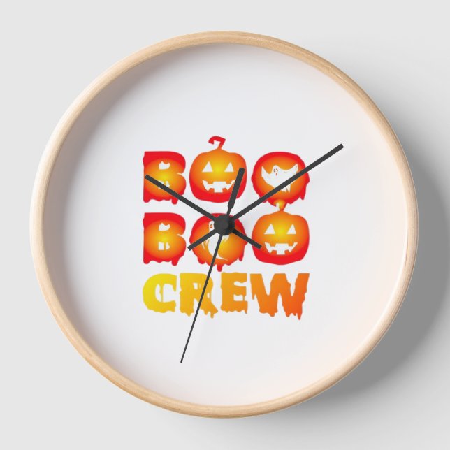 Boo Boo Crew Oversifizierter T - Shirt Uhr (Vorderseite)