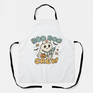 Boo Boo Crew Shirt � Lustiges Gespenst Halloween K Schürze