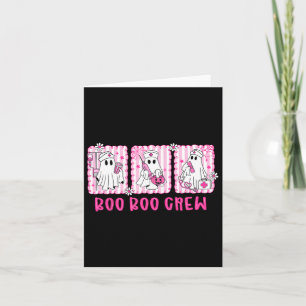 Boo Boo Crew Spooky Season Happy Halloween Funny G Karte