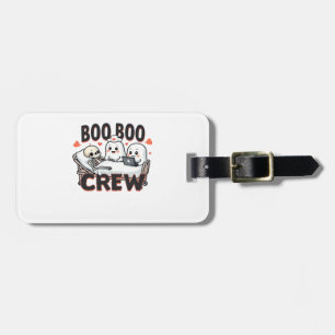 Boo Boo Crew Süße Halloween-Krankenschwester Geist Gepäckanhänger