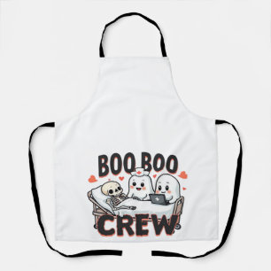 Boo Boo Crew Süße Halloween-Krankenschwester Geist Schürze
