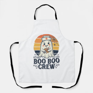 Boo Boo Crew Süße Krankenschwester Geist Halloween Schürze