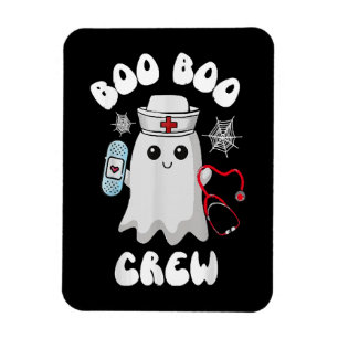 Boo Boo Crew Süße Krankenschwester Geist Lustig Ha Magnet